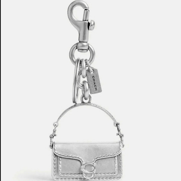 Coach Purse Bag Charm Tabby Purse in Silver - Picture 1 of 9